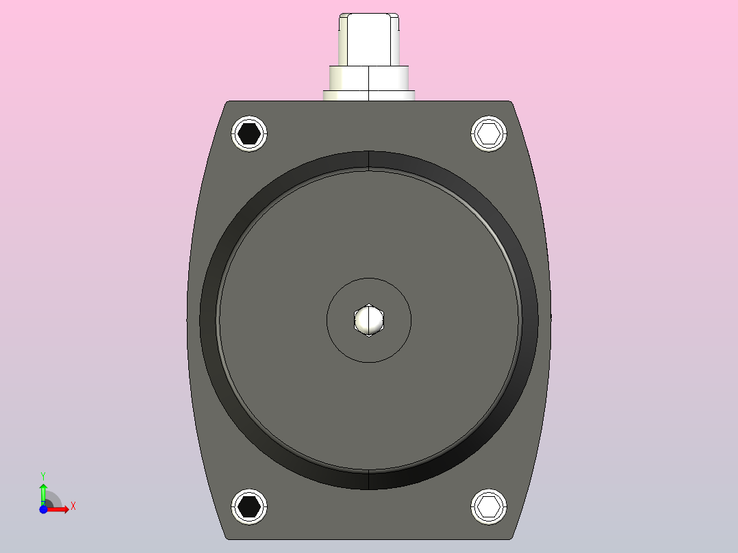 GT气动执行器[GT75×90°]前视图