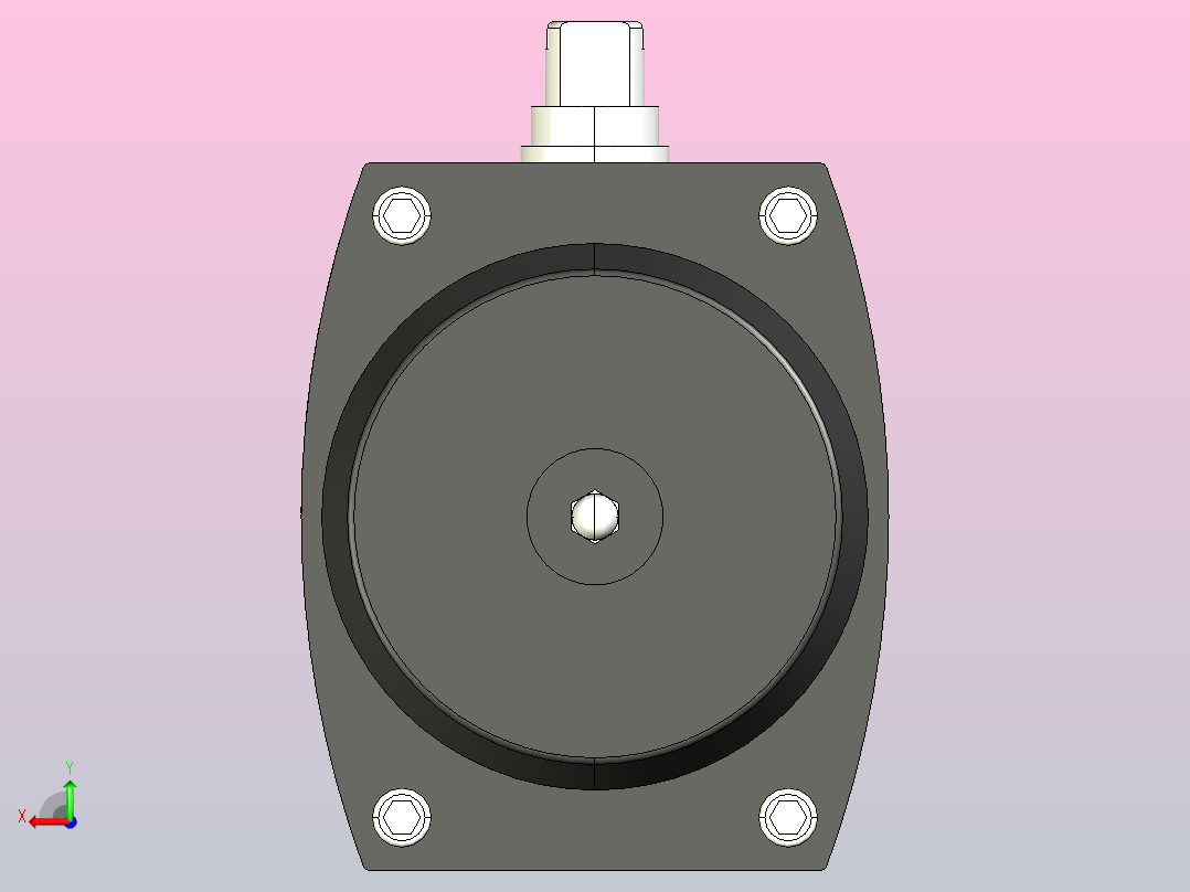 GT气动执行器[GT75×90°]后视图