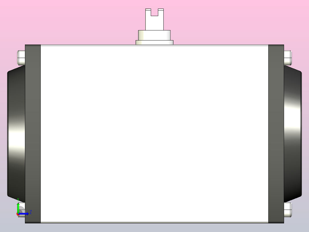 GT气动执行器[GT75×90°]左视图