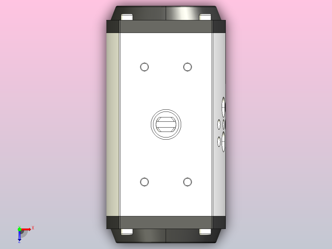 GT气动执行器[GT75×90°]俯视图