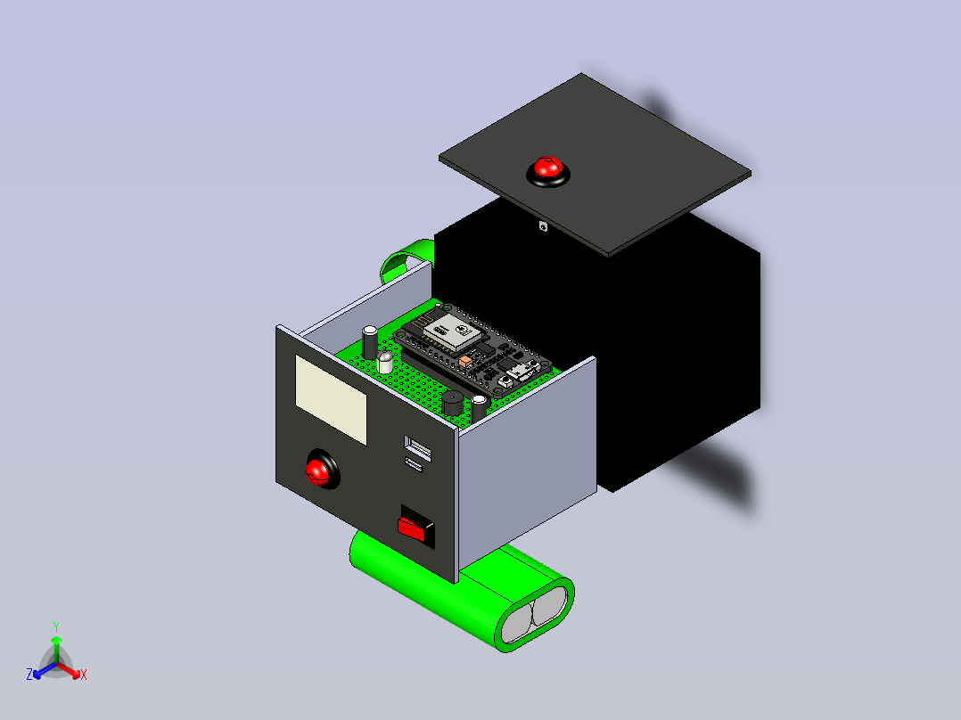 基于物联网的输液指示器面板主视图