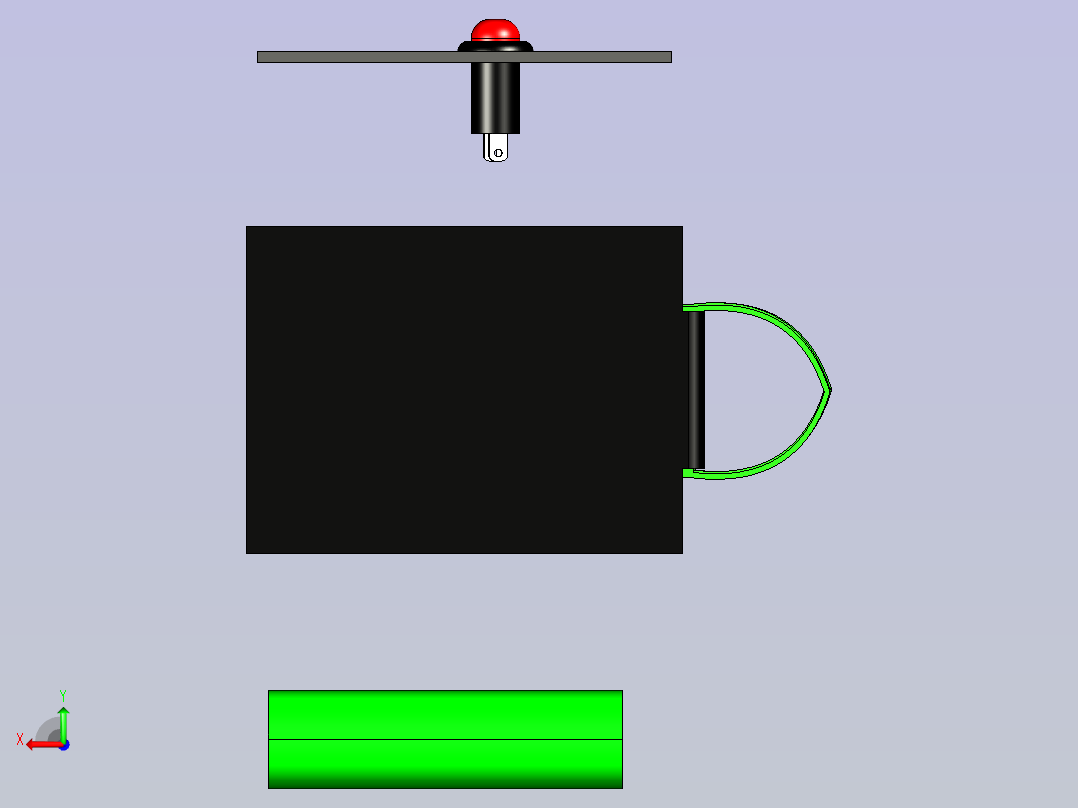 基于物联网的输液指示器面板后视图