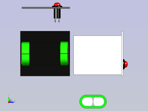 基于物联网的输液指示器面板左视缩略图