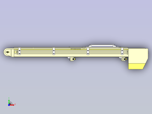 托盘防反向移动机构3D图纸前视缩略图
