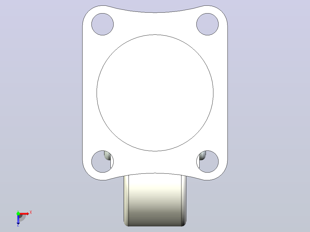 脚轮CKD01-D65-NA俯视图