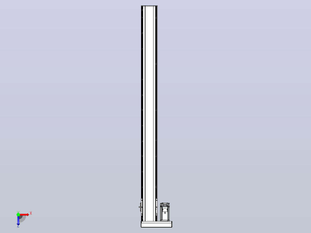 日规模组半封闭丝杆TPA-HNR-105D-1610C-L1200-MR-C-P40-N3俯视图