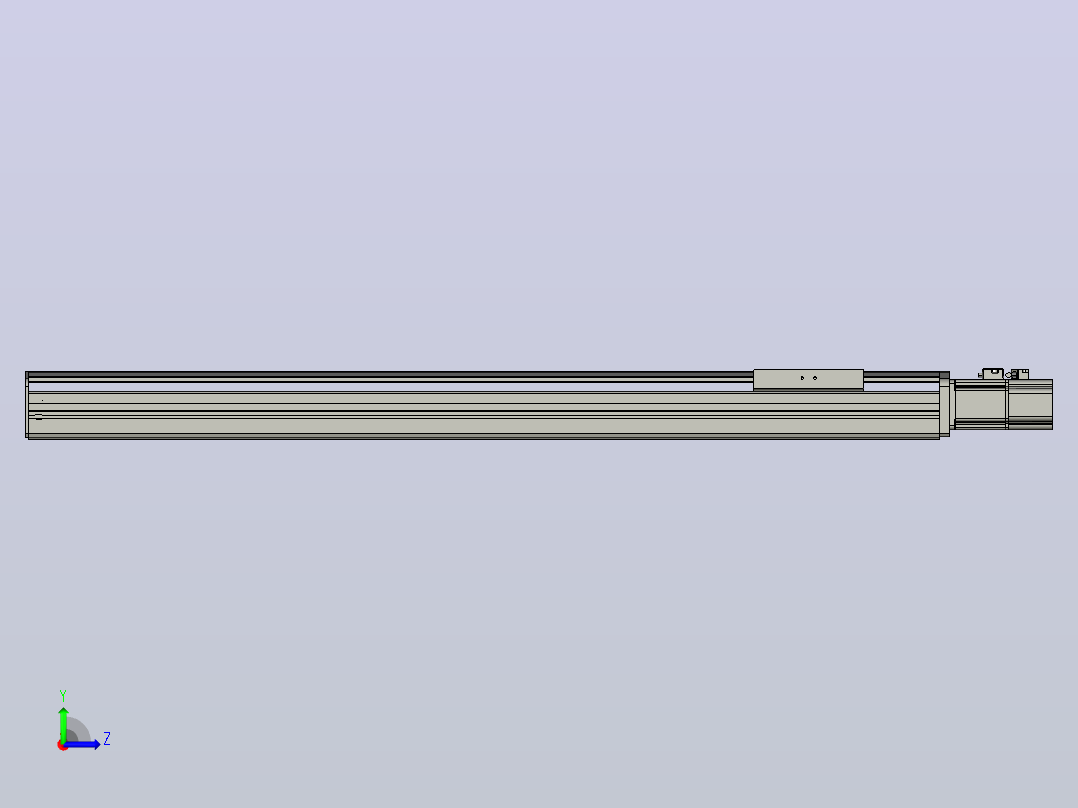 TE13D-L800-B5-M1半密封丝杆模组滑台左视图