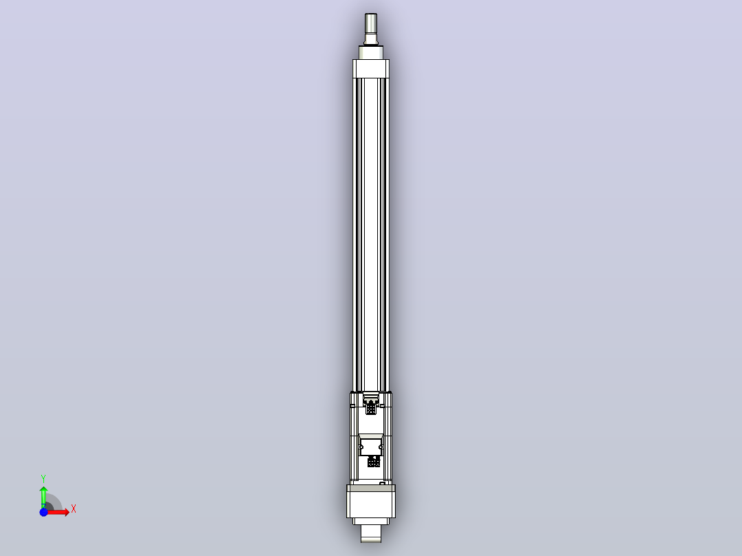 轻载电动缸TPA-ESR40-1210C-L450-MR-CA-W-P40-C3前视图