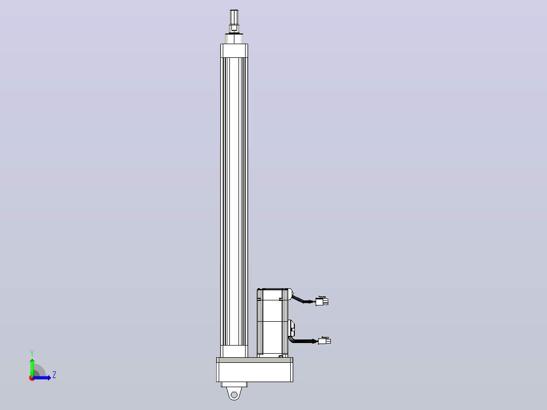 轻载电动缸TPA-ESR40-1210C-L450-MR-CA-W-P40-C3左视图