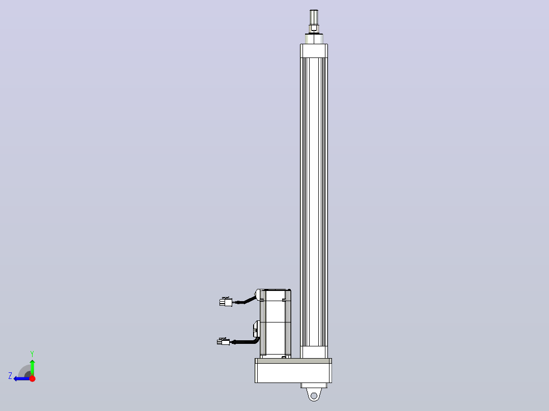 轻载电动缸TPA-ESR40-1210C-L450-MR-CA-W-P40-C3右视图