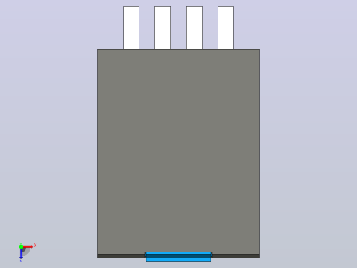 菲尼克斯通用继电器REL-IR-BL_L-24DC_4X21俯视缩略图