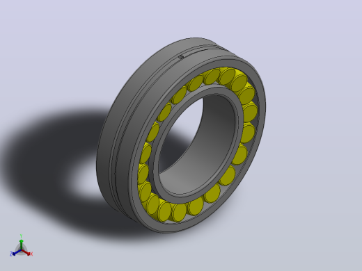 轴承-SKF 22219E正等轴测缩略图