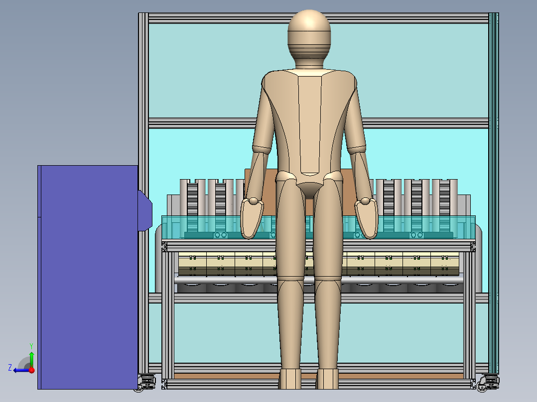 人工上料激光打码机sw18可编辑右视图