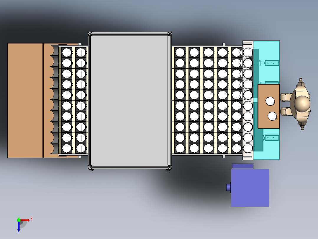 人工上料激光打码机sw18可编辑俯视图