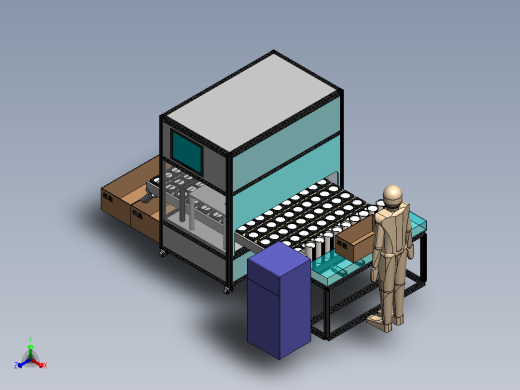 人工上料激光打码机sw18可编辑正等轴测缩略图