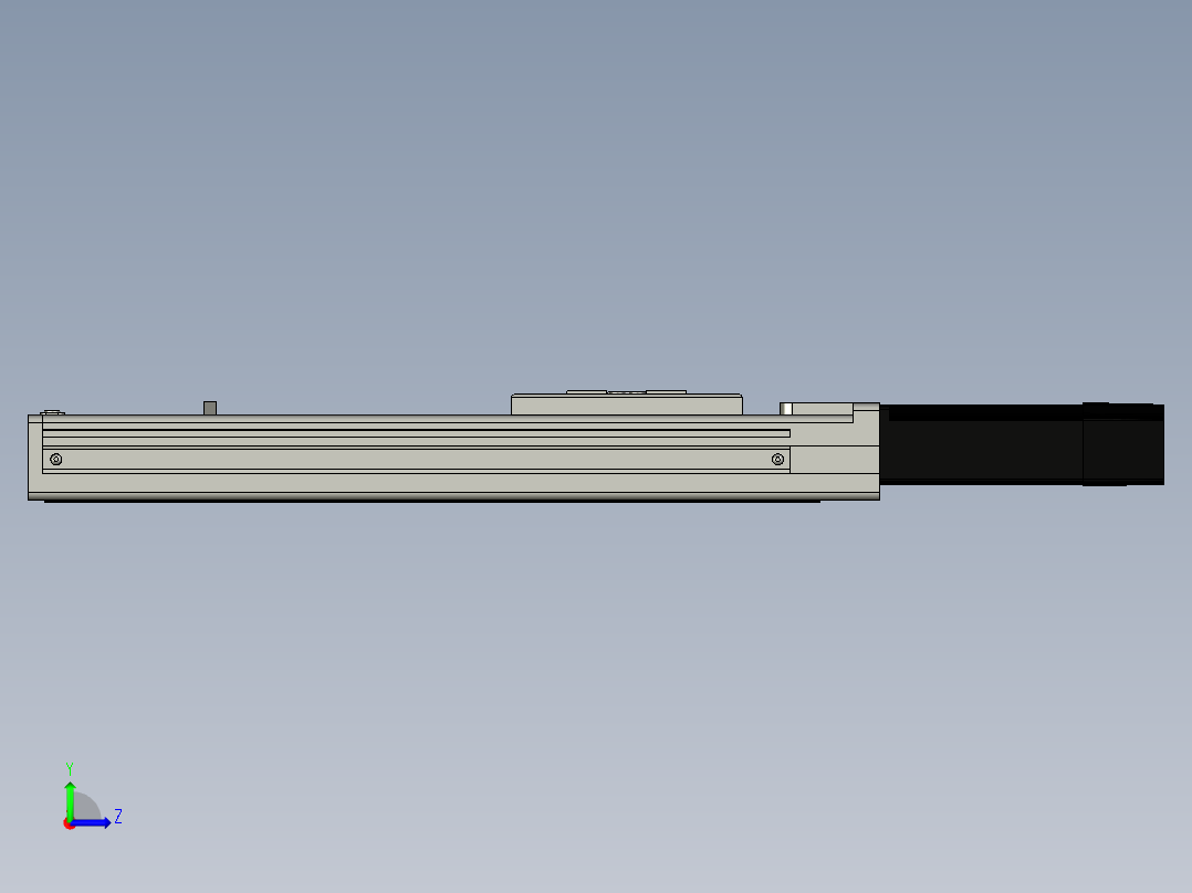 Toyo东佑达直线模组-ECH6-200-BC+煞車左视图