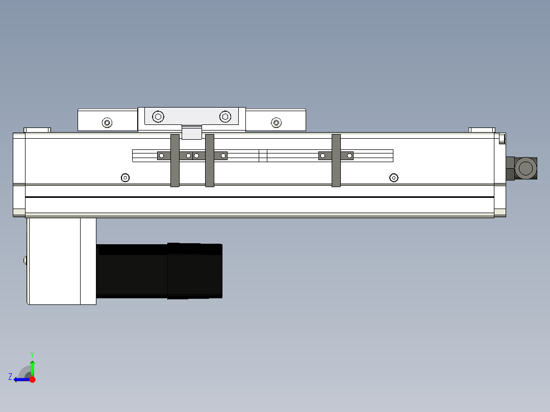 Toyo东佑达直线模组-ECH12-100-BM-100W右视图