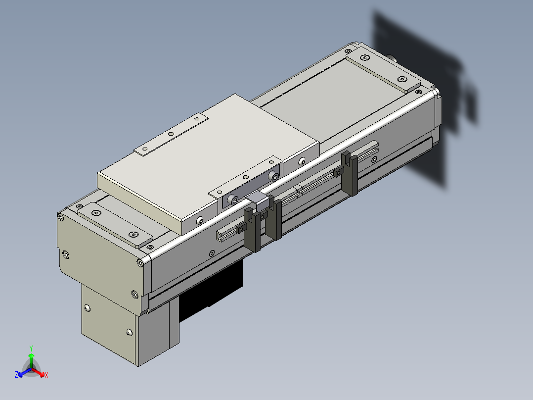 Toyo东佑达直线模组-ECH12-100-BM-100W正等轴测图