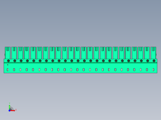 DEGSON 15EDG 系列 3.5mm 插拔式接线端子 FullPack-15EDGA-3.5-24P-14-00AH前视缩略图