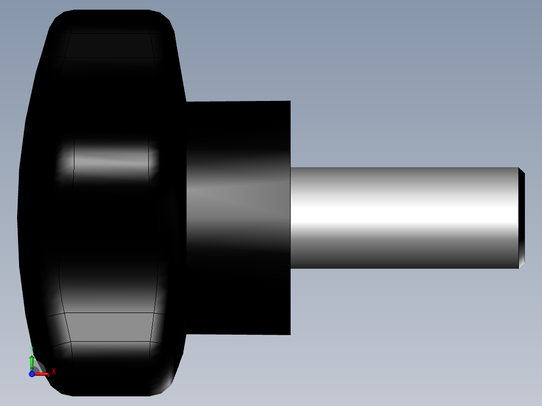 塑五星把手(鼎业)前视图