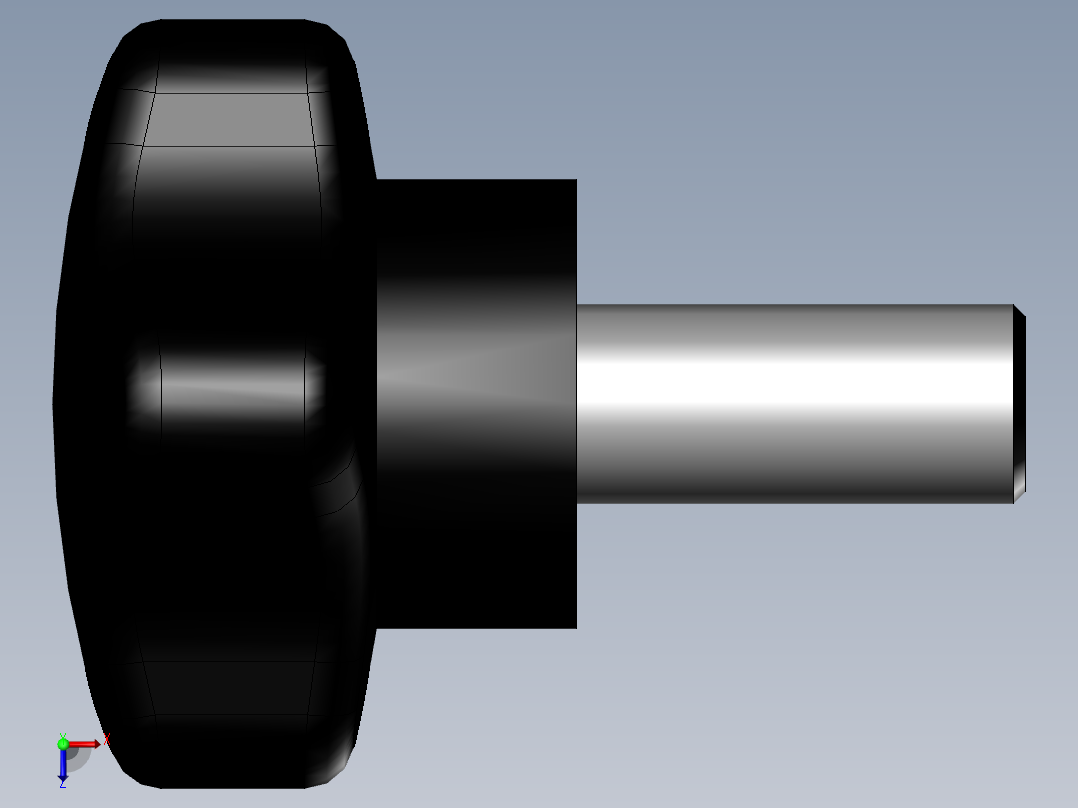 塑五星把手(鼎业)俯视图