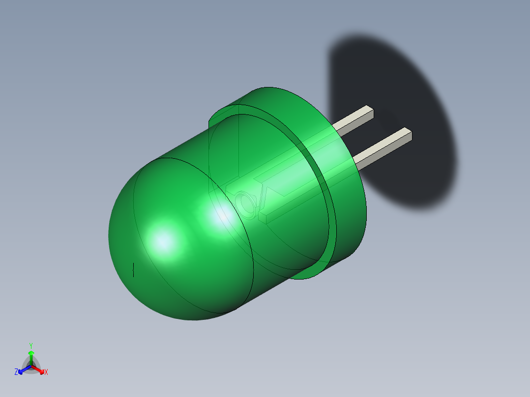 LED_Round_Green8_D8.0mm主视图