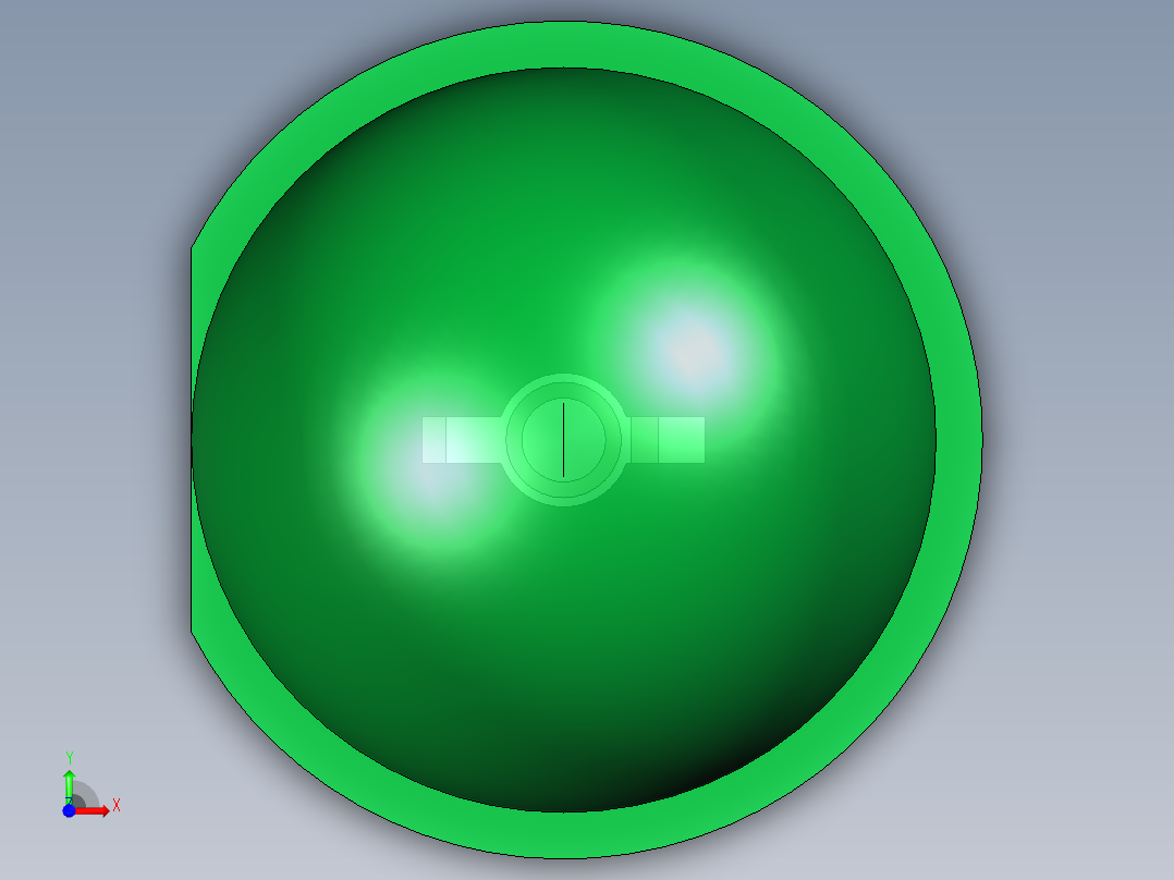 LED_Round_Green8_D8.0mm前视图