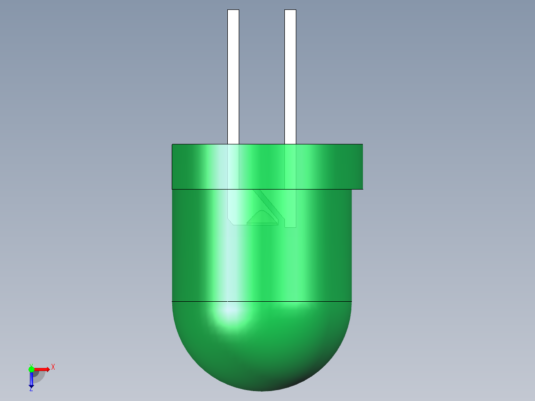 LED_Round_Green8_D8.0mm俯视图