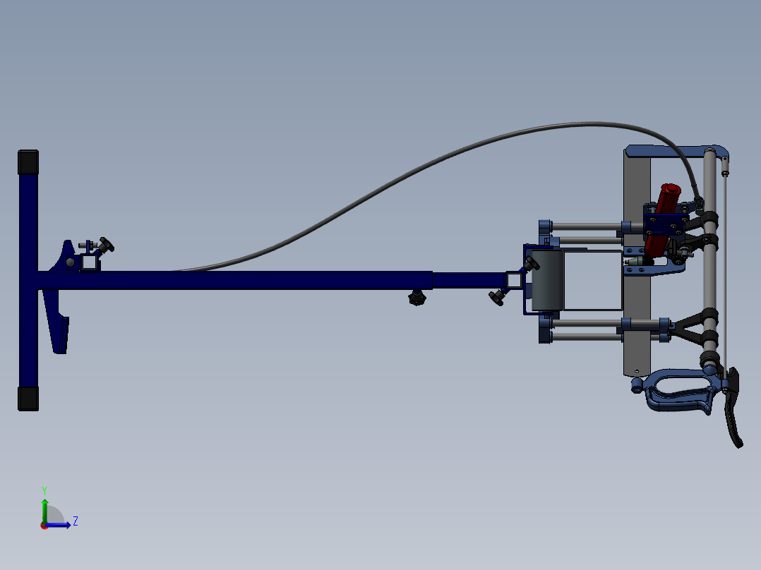 131等离子切割机床左视图