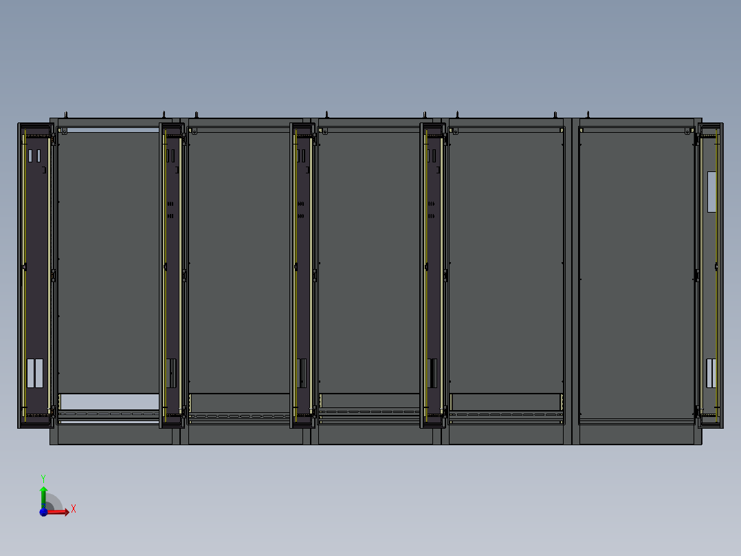 钣金柜子仿威图前视图