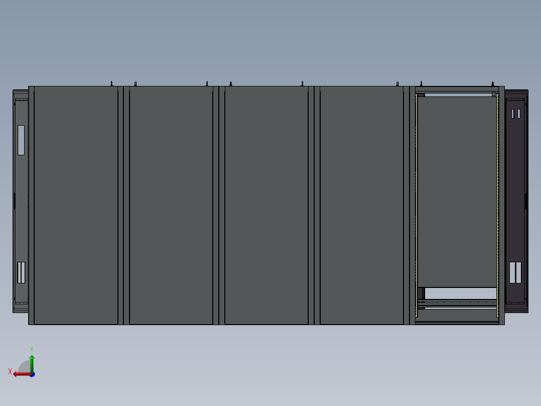 钣金柜子仿威图后视图