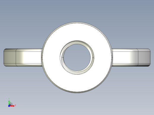 蝶形螺母-WING NUT M5 x 0.8mm Thread.IGS前视缩略图