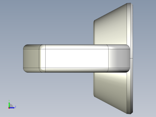 蝶形螺母-WING NUT M5 x 0.8mm Thread.IGS左视缩略图