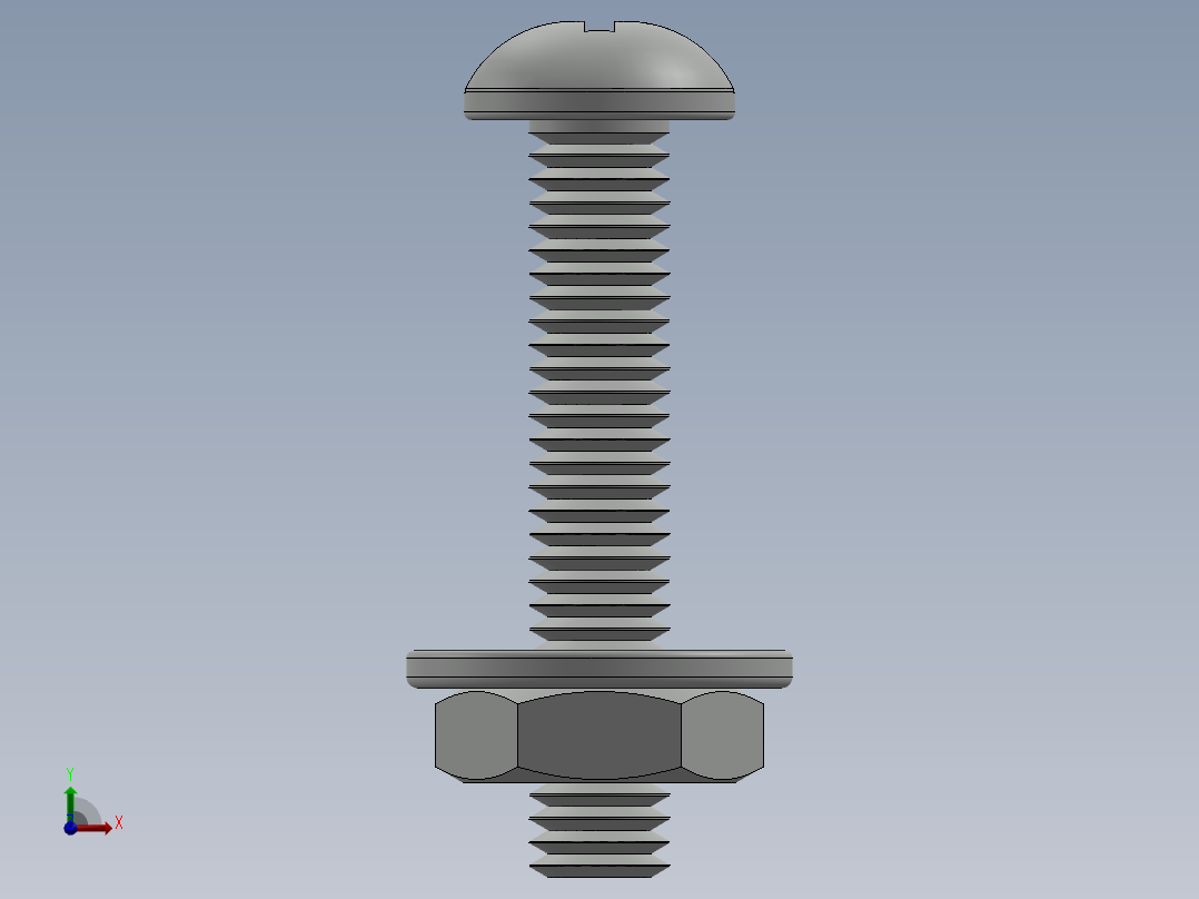 紧固件-No.10-32 Screw-01前视图