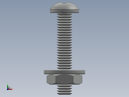 紧固件-No.10-32 Screw-01前视缩略图