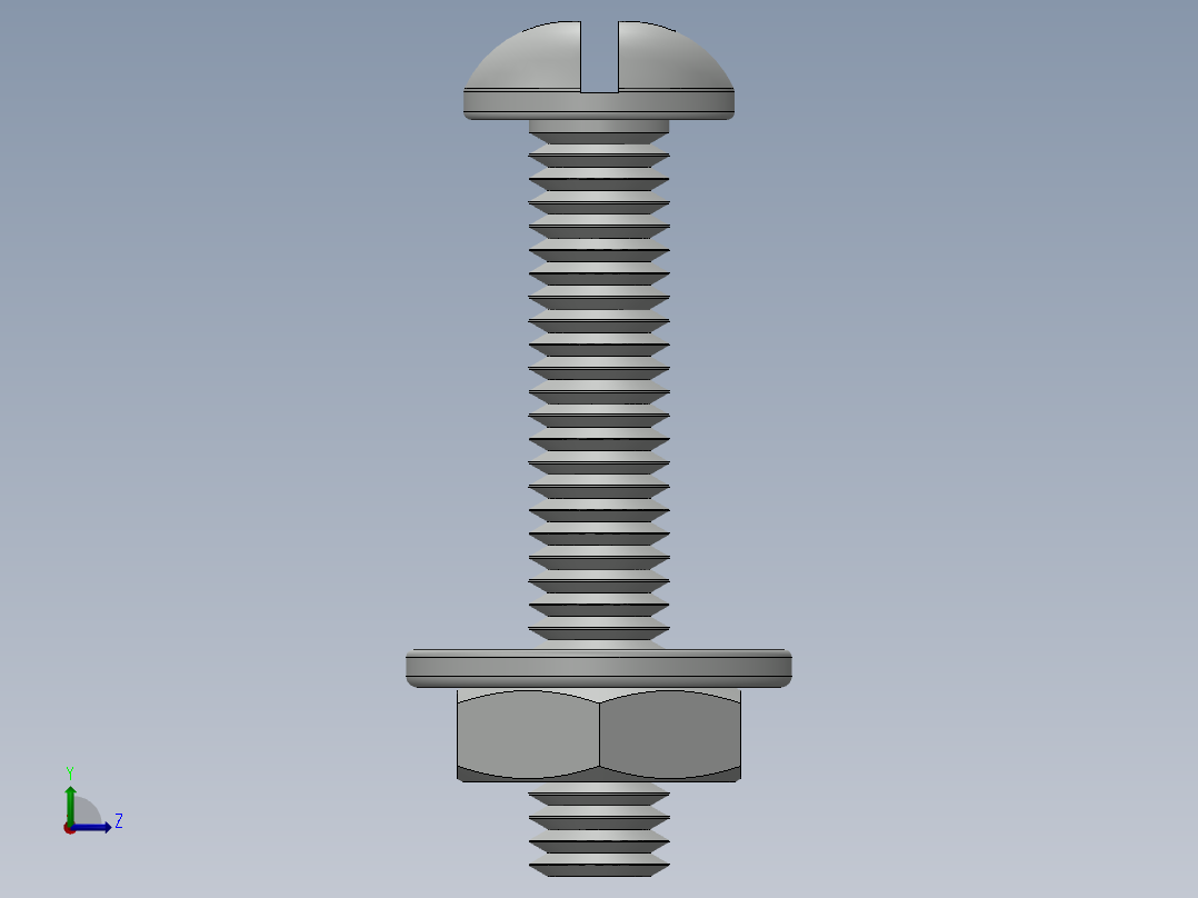紧固件-No.10-32 Screw-01左视图