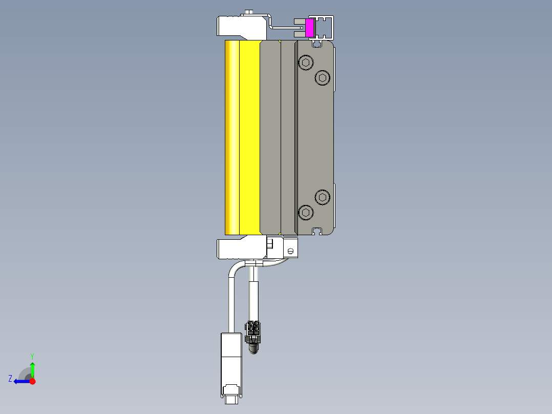 威洛博VL系列3d模型模组VL14S1Y-S1400右视图