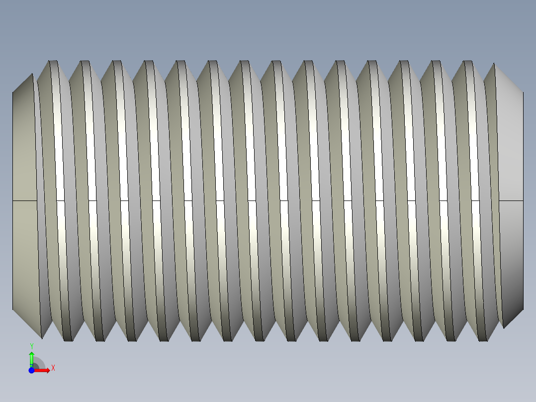 DIN 913-ISO 4026 固定螺钉-M22 L=40.STEP前视图