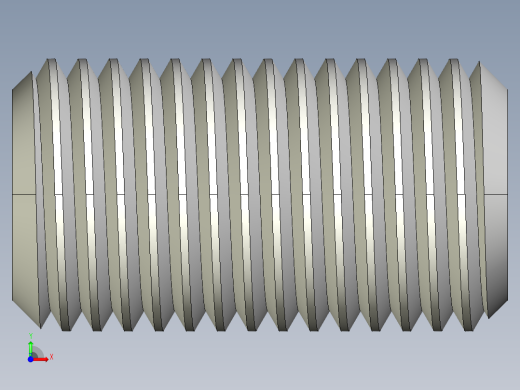DIN 913-ISO 4026 固定螺钉-M22 L=40.STEP前视缩略图
