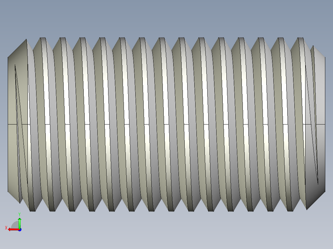 DIN 913-ISO 4026 固定螺钉-M22 L=40.STEP后视图