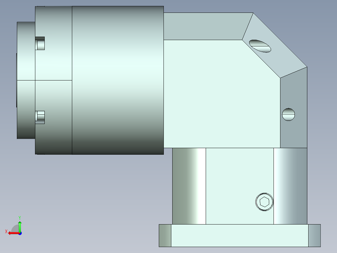 直齿孔ZPLE160-L2-LC 42-114.3-200-M12.stp后视图