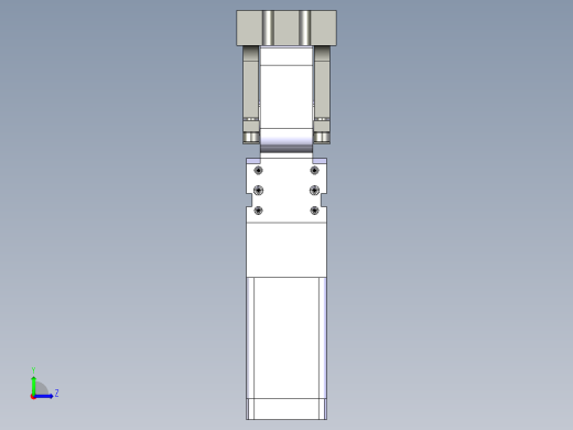 德克斯TUNKERS气缸数模V40 BR2 T12 A50_A51_A52左视缩略图
