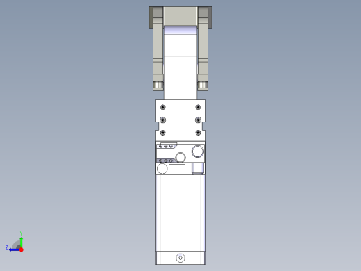 德克斯TUNKERS气缸数模V40 BR2 T12 A50_A51_A52右视缩略图