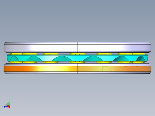 平面推力球轴承51108右视缩略图