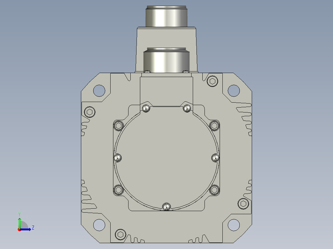 1000W MHME伺服马达左视图