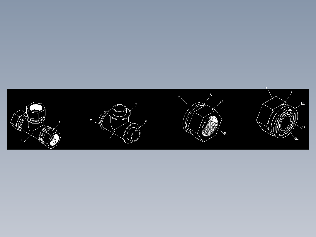 一种三通管接头连接结构