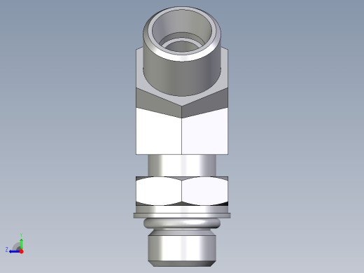 卡套式工业通用硬管接头EO_Adjustable_locknut_45_deg_elbow_VEE10LMOROMDCF右视缩略图