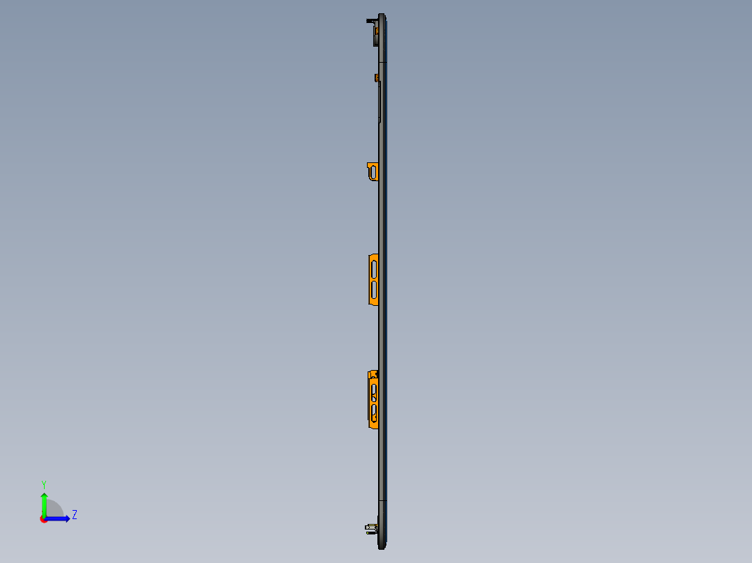 Iphone手机苹果11原版壳体结构图左视图