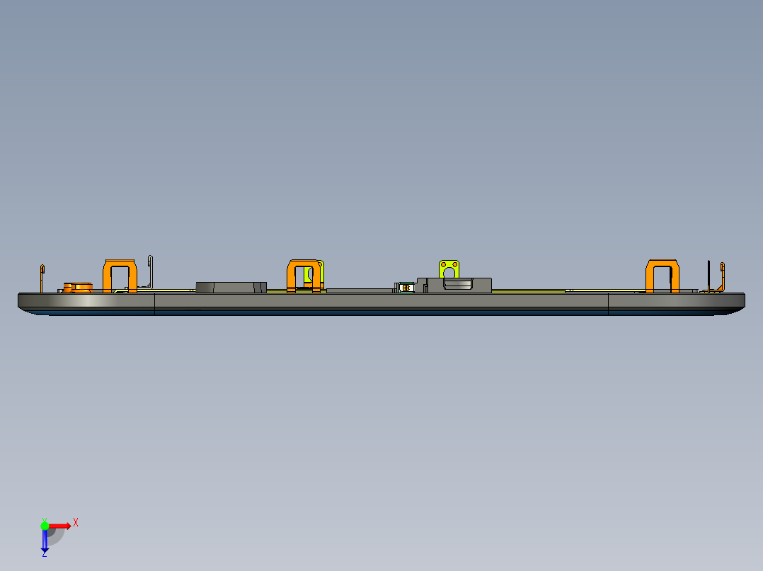 Iphone手机苹果11原版壳体结构图俯视图