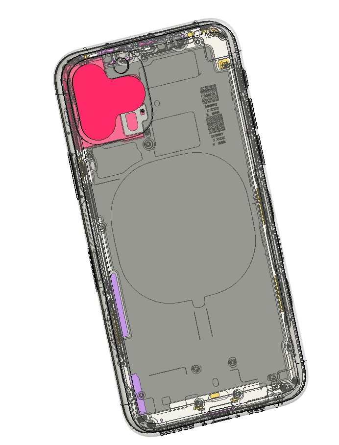 Iphone手机苹果11原版壳体结构图
